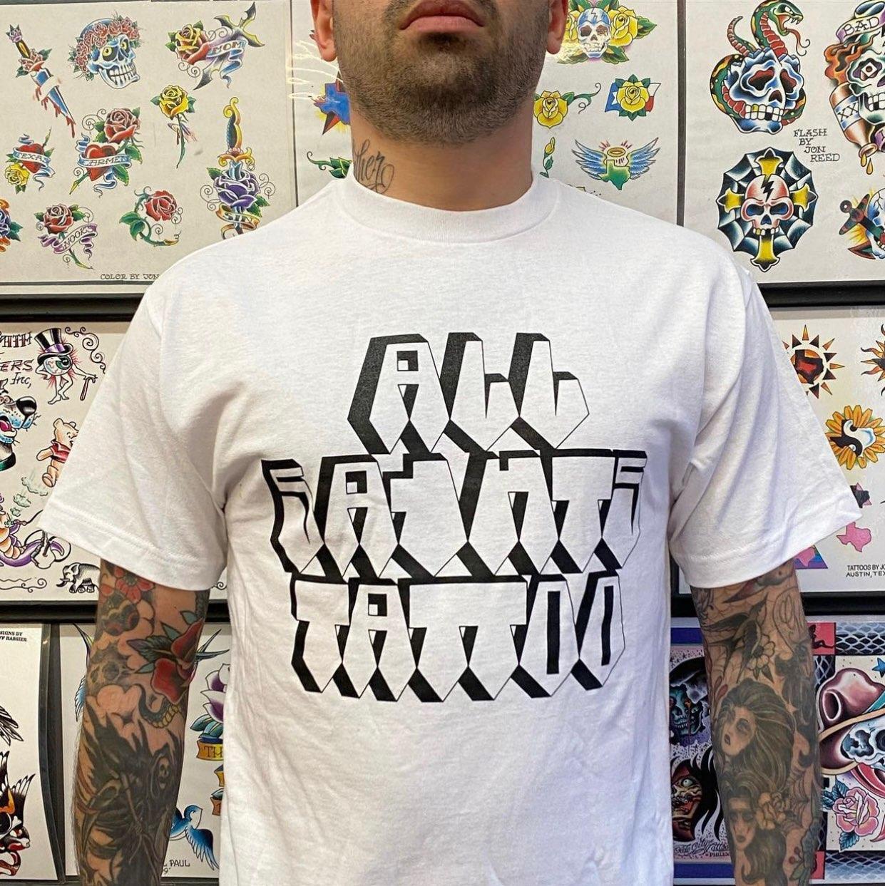 All Saints Tattoo ATX Tee Shirt