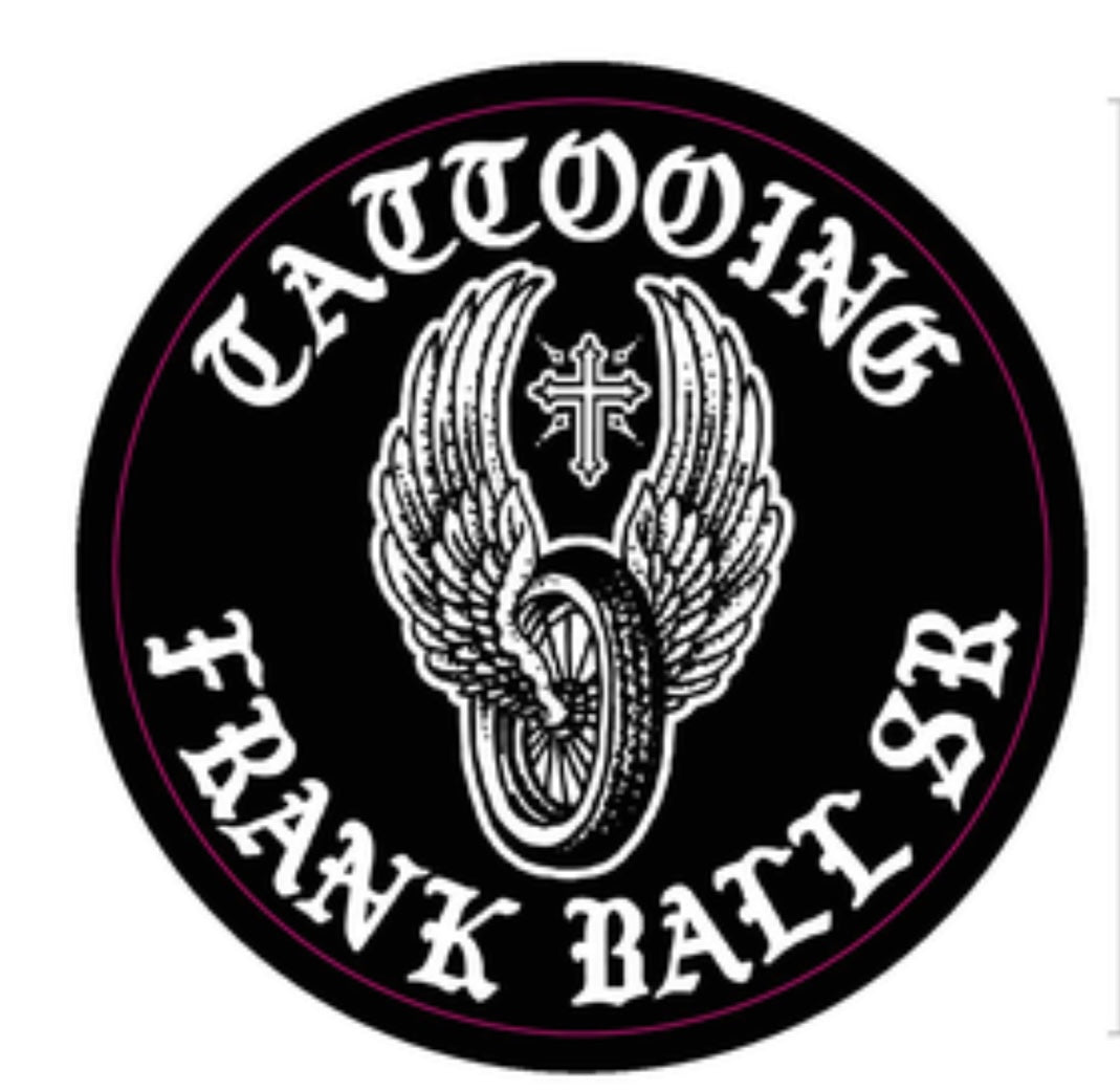 Frank Ball Tattooing Logo Stickers